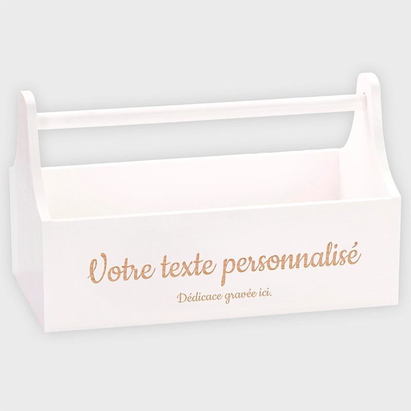 Panier-cadeau personnalisé avec texte au choix – Coffret cadeau & boîte cadeau | Boîte à outils avec gravure souhaitée - Image 18