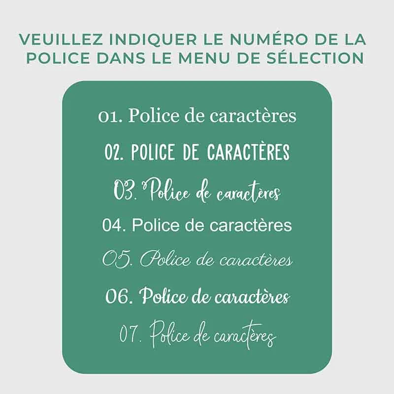 Plaque de porte personnalisée – Impression avec nom de famille – 3 tailles | Plaque maison avec texte souhaité - Image 5