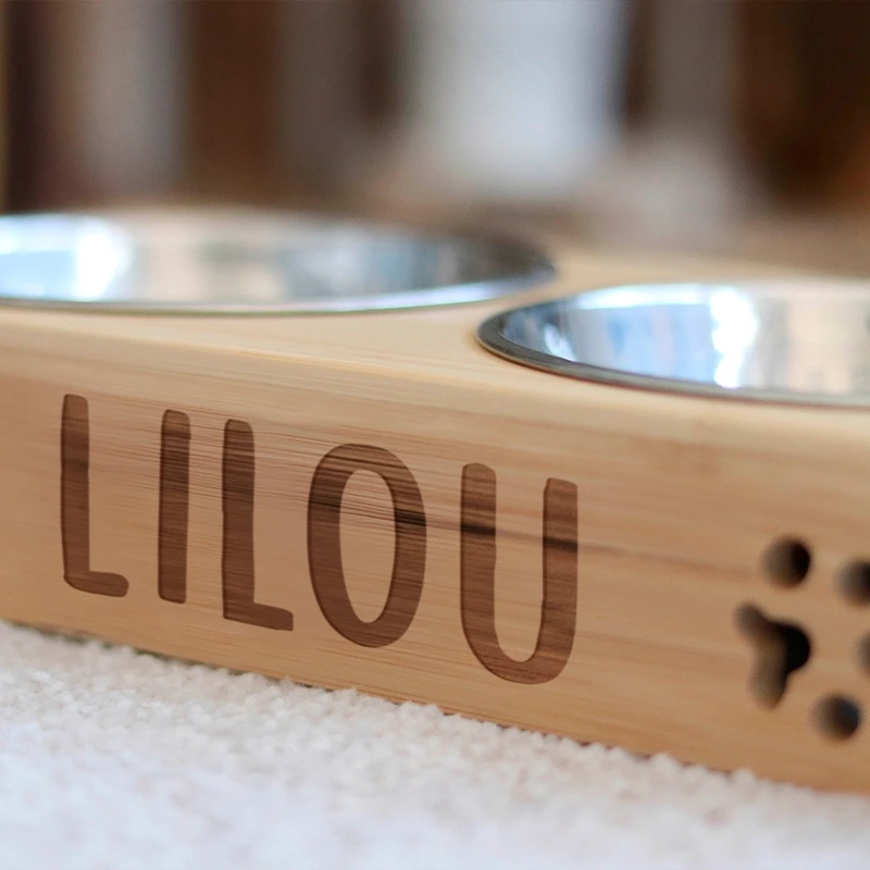 Gamelle pour chat personnalisée avec nom – Station de nourriture pour chat - Image 6