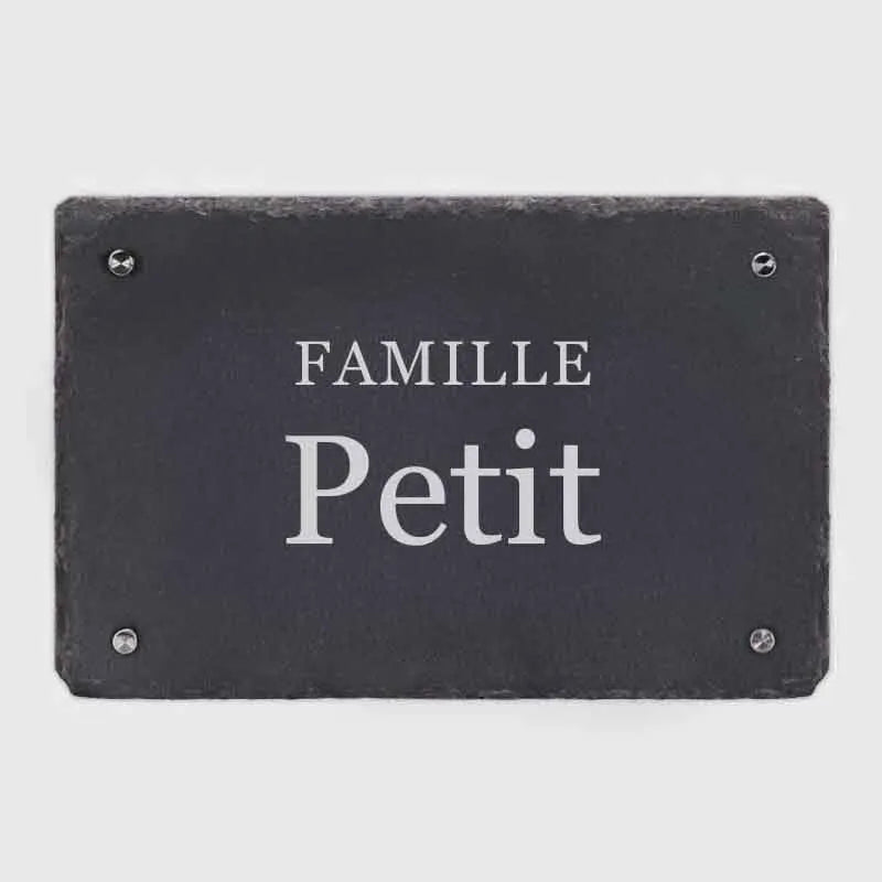 Plaque de porte personnalisée – Impression avec nom de famille – 3 tailles | Plaque maison avec texte souhaité - Image 9