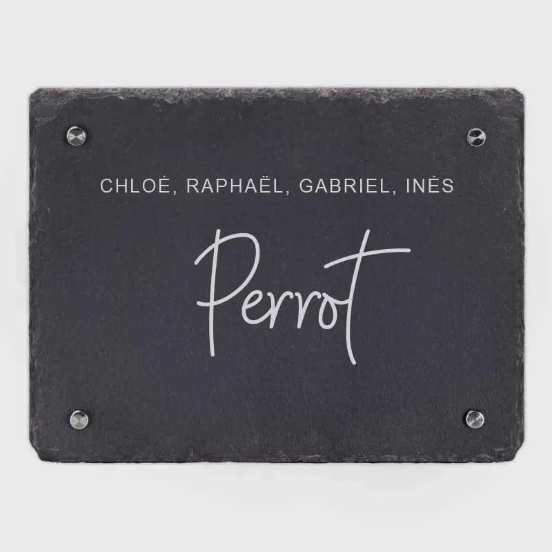 Plaque de porte personnalisée – Impression avec nom de famille – 3 tailles | Plaque de maison Sarre - Image 9
