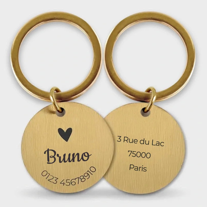 Médaille pour chien personnalisée avec gravure – Plaque d'identification dorée - Image 13