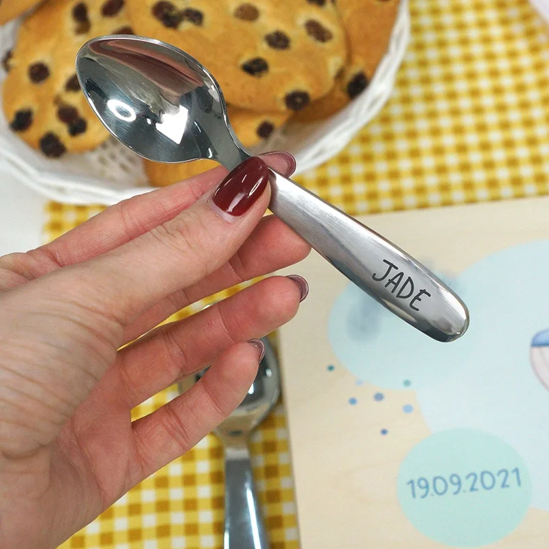 Couverts pour enfants personnalisés avec prénom - Motif Baleine - Image 8