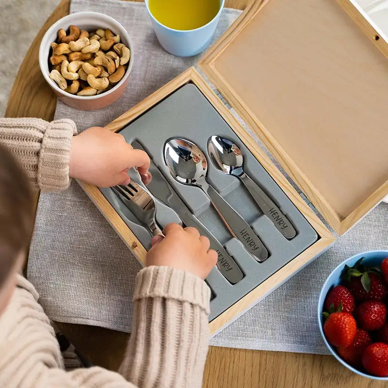 Couverts pour enfants personnalisés avec prénom - Motif Baleine - Image 5