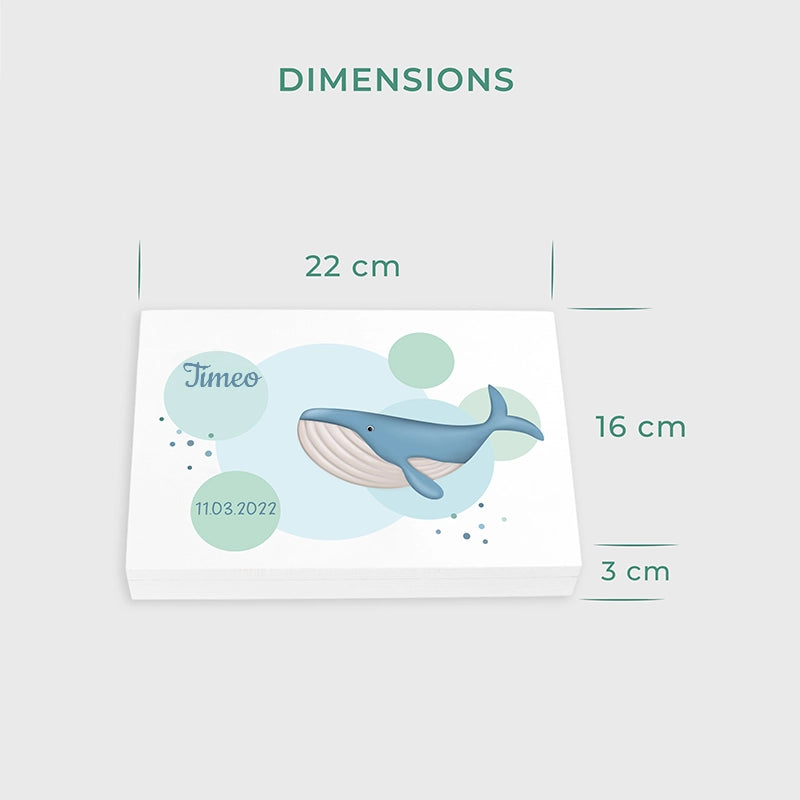 Couverts pour enfants personnalisés avec prénom - Motif Baleine - Image 3