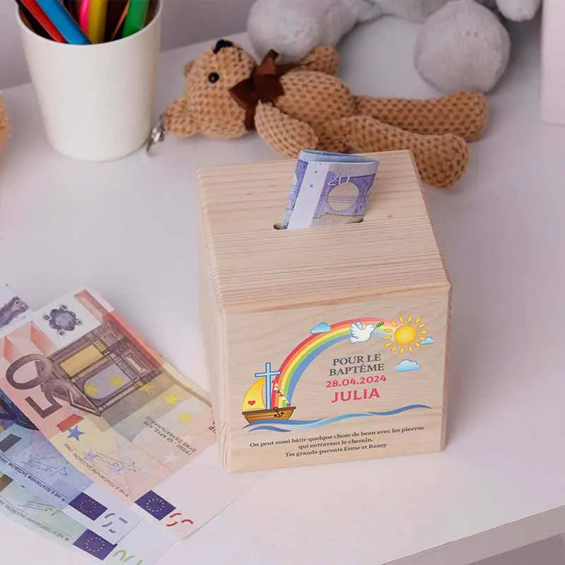 Tirelire enfant personnalisée avec prénom - Après le Déluge - Image 6