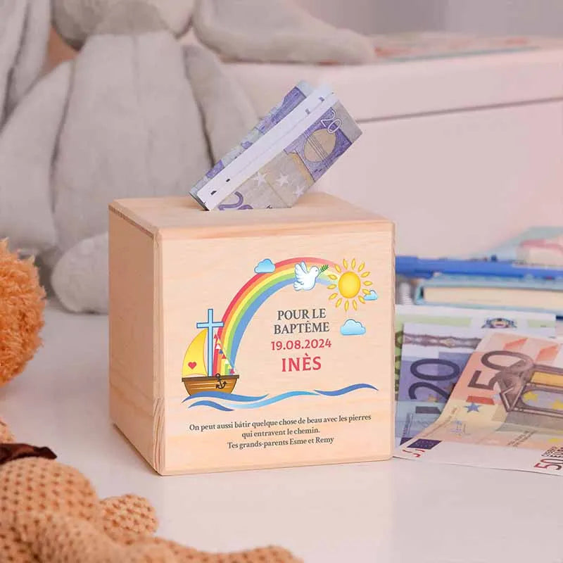 Tirelire enfant personnalisée avec prénom - Après le Déluge - Image 7