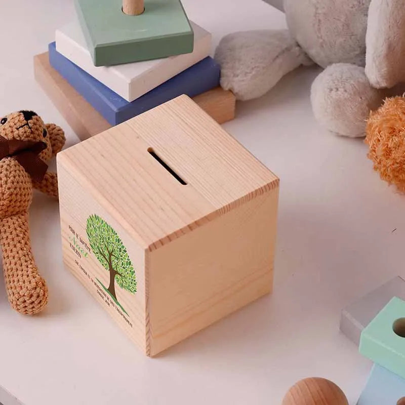 Tirelire enfant personnalisée avec prénom - Arbre de Vie - Image 9