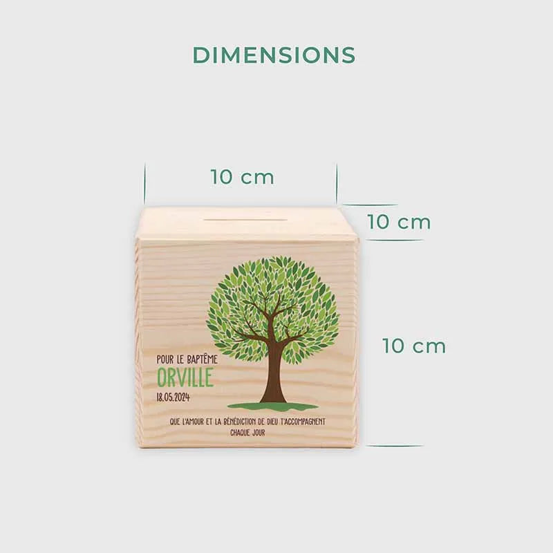 Tirelire enfant personnalisée avec prénom - Arbre de Vie - Image 5