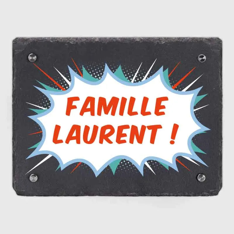 Plaque de porte personnalisée – Impression avec nom de famille – 3 tailles - Plaque maison Comique - Image 9