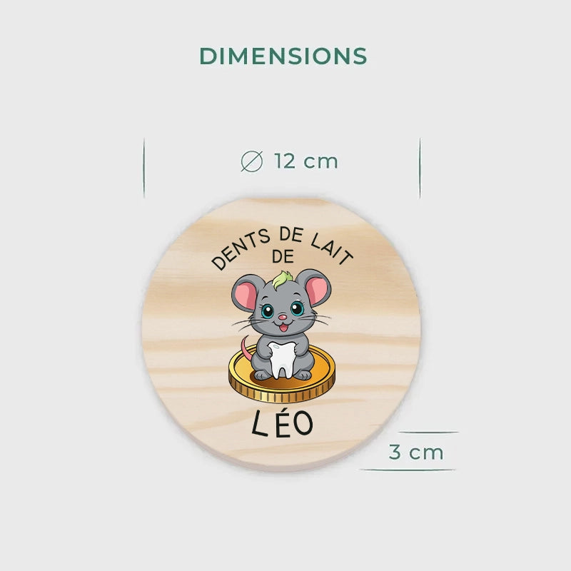 Boîte à dents de lait personnalisée avec prénom - Boîte à dents pour enfants avec la Petite Souris - Image 7