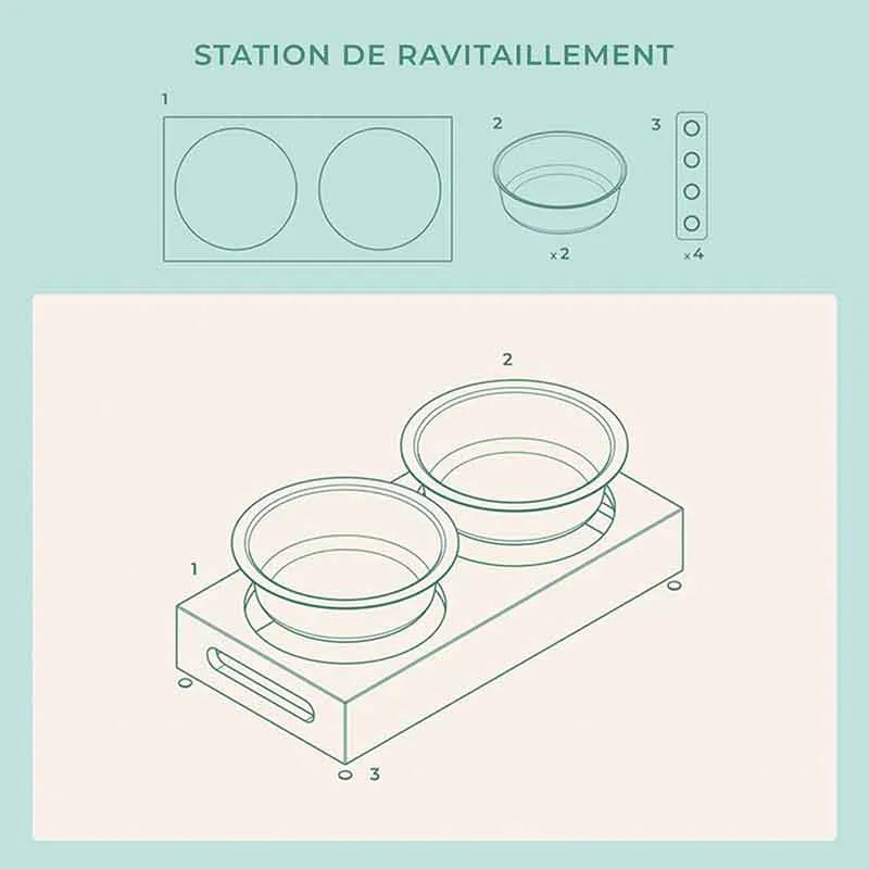 Porte-gamelles pour chien personnalisée - Image 5