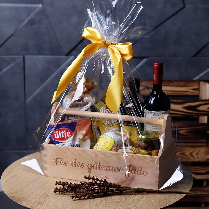Panier-cadeau personnalisé avec texte au choix – Coffret cadeau & boîte cadeau | Boîte à outils avec gravure souhaitée - Image 2