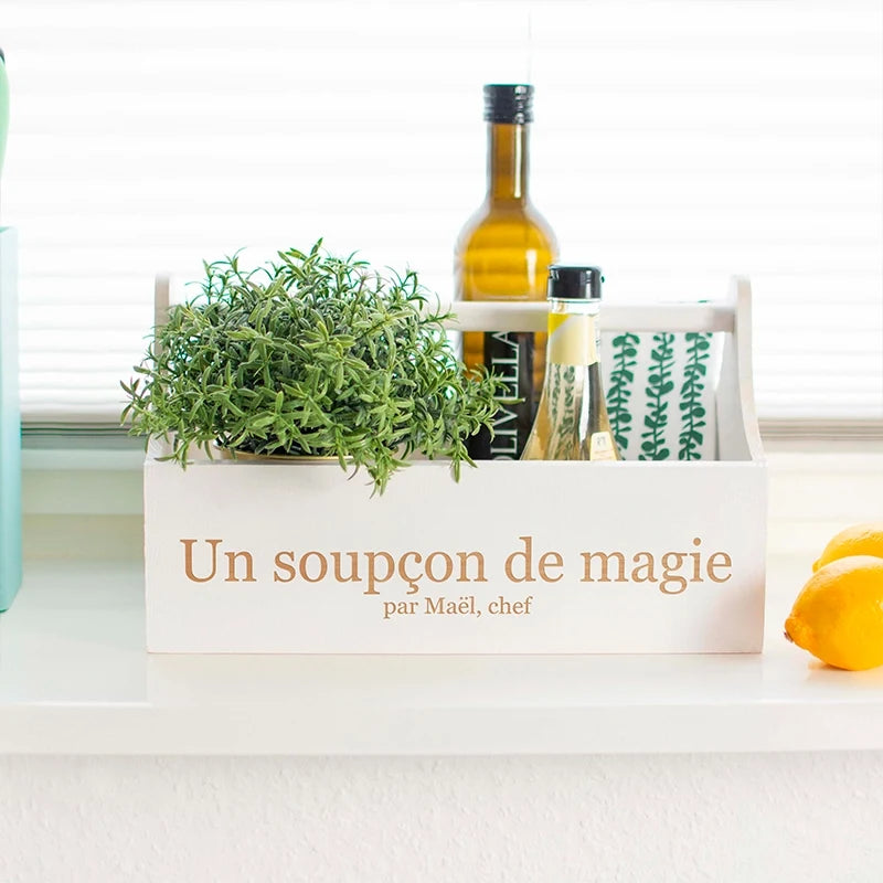 Panier-cadeau personnalisé avec texte au choix – Coffret cadeau & boîte cadeau | Boîte à outils avec gravure souhaitée - Image 11